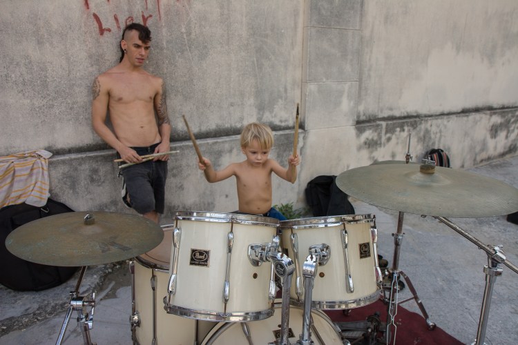 Alejandro and his son Jorgito. 