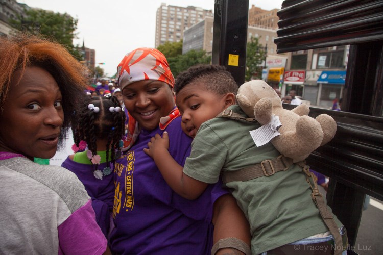 Residents of the South Ward come down Broad Street with over 1500 people in their contingent. 