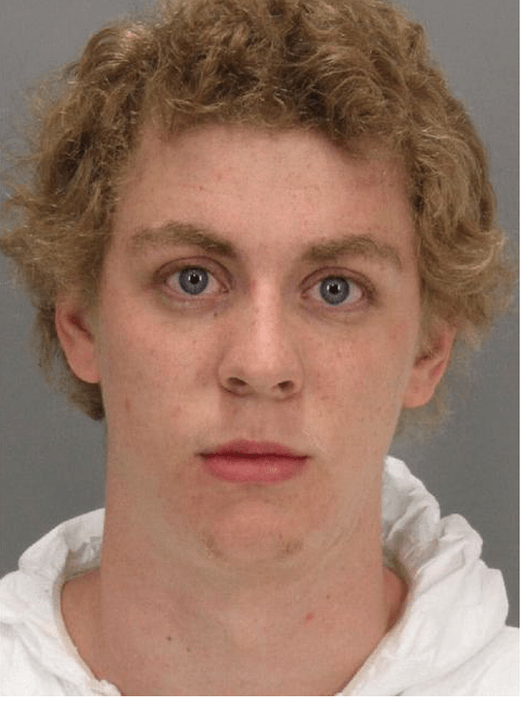 Brock Turner, after he raped an unconscious woman behind a dumpster. 